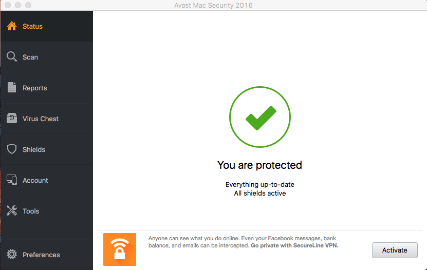 can avast! free antivirus for mac run before startup